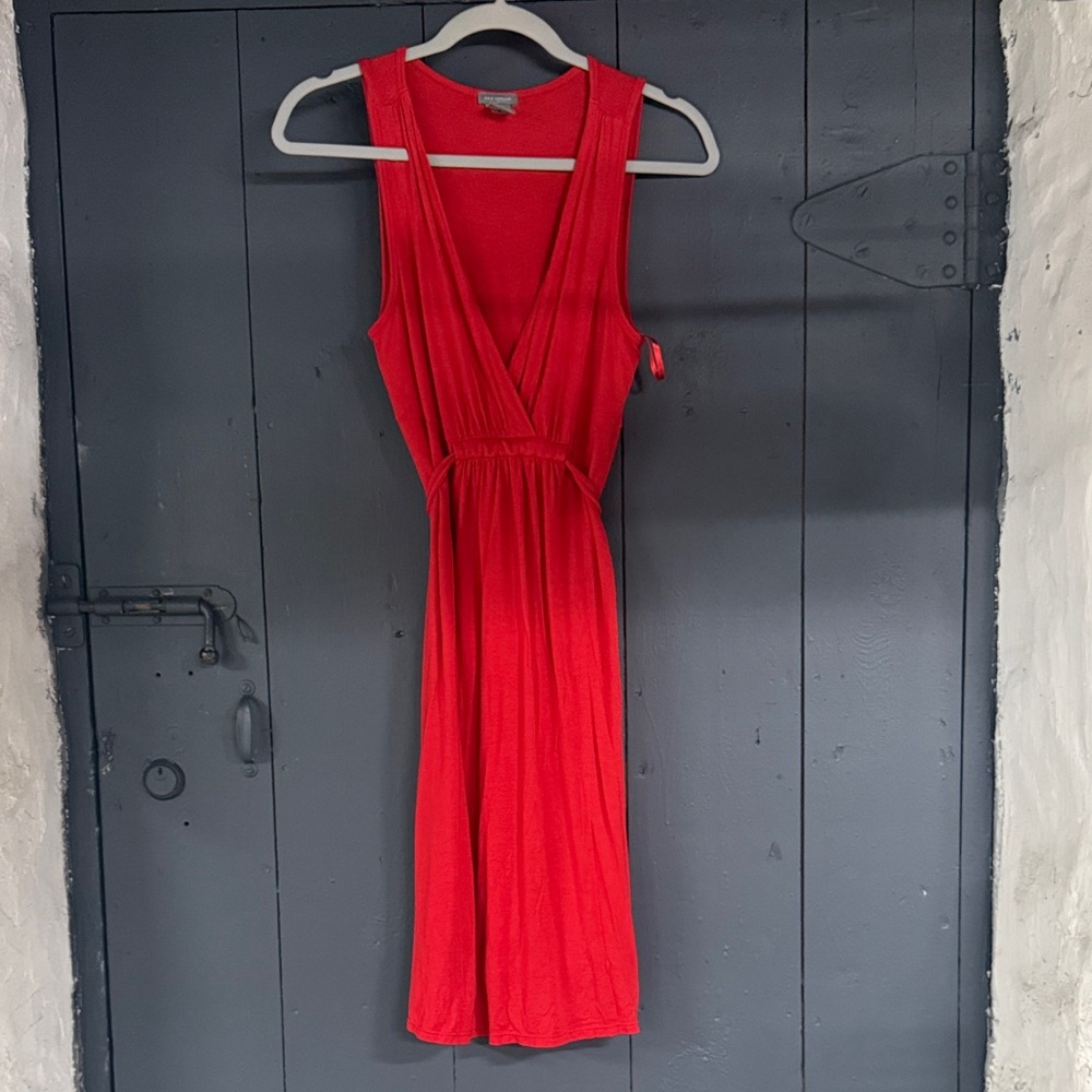 Ann Taylor Vibrant Red Maxi Dress